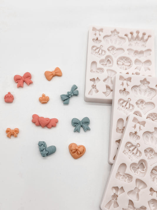 Bows and Crowns Silicone Mould
