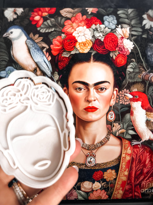 Frida Kahlo Cookie Stamp and Cutter