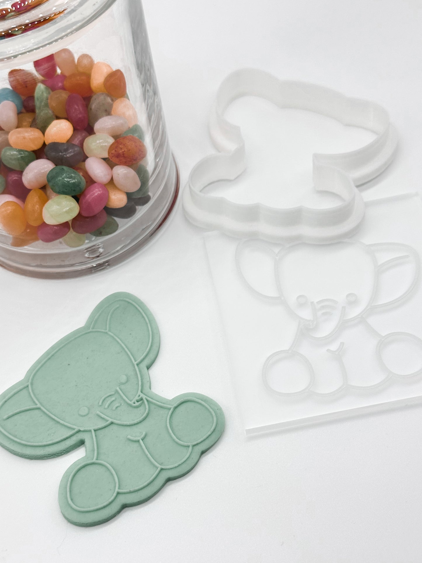 Baby Elephant Acrylic Stamp & Cutter