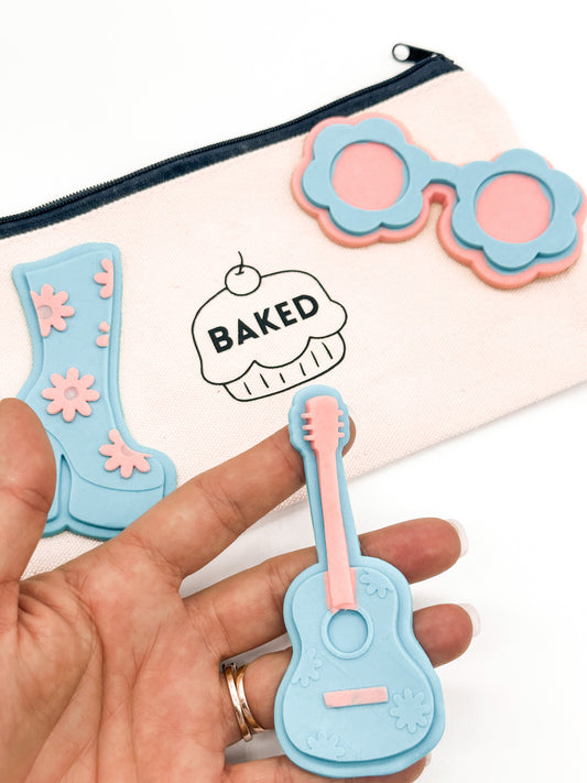 Groovy Guitar 'Burst' Cookie Stamp and Cutter