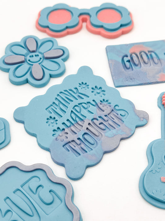 Think Happy Thoughts Cookie Stamp