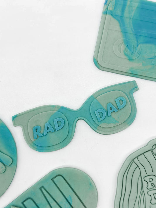 Rad Dad Sunglasses Cookie Stamp and Cutter