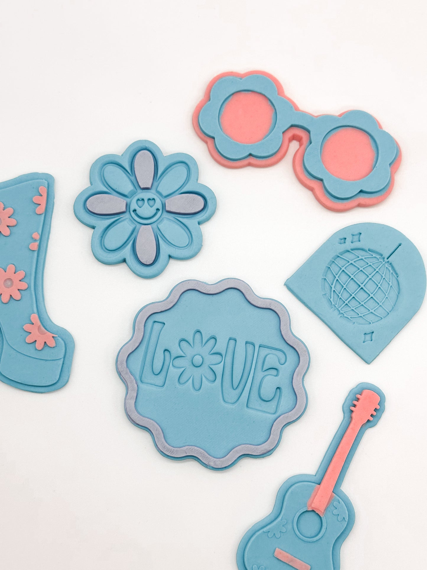 Groovy Smile Flower Cookie Stamp and Cutter