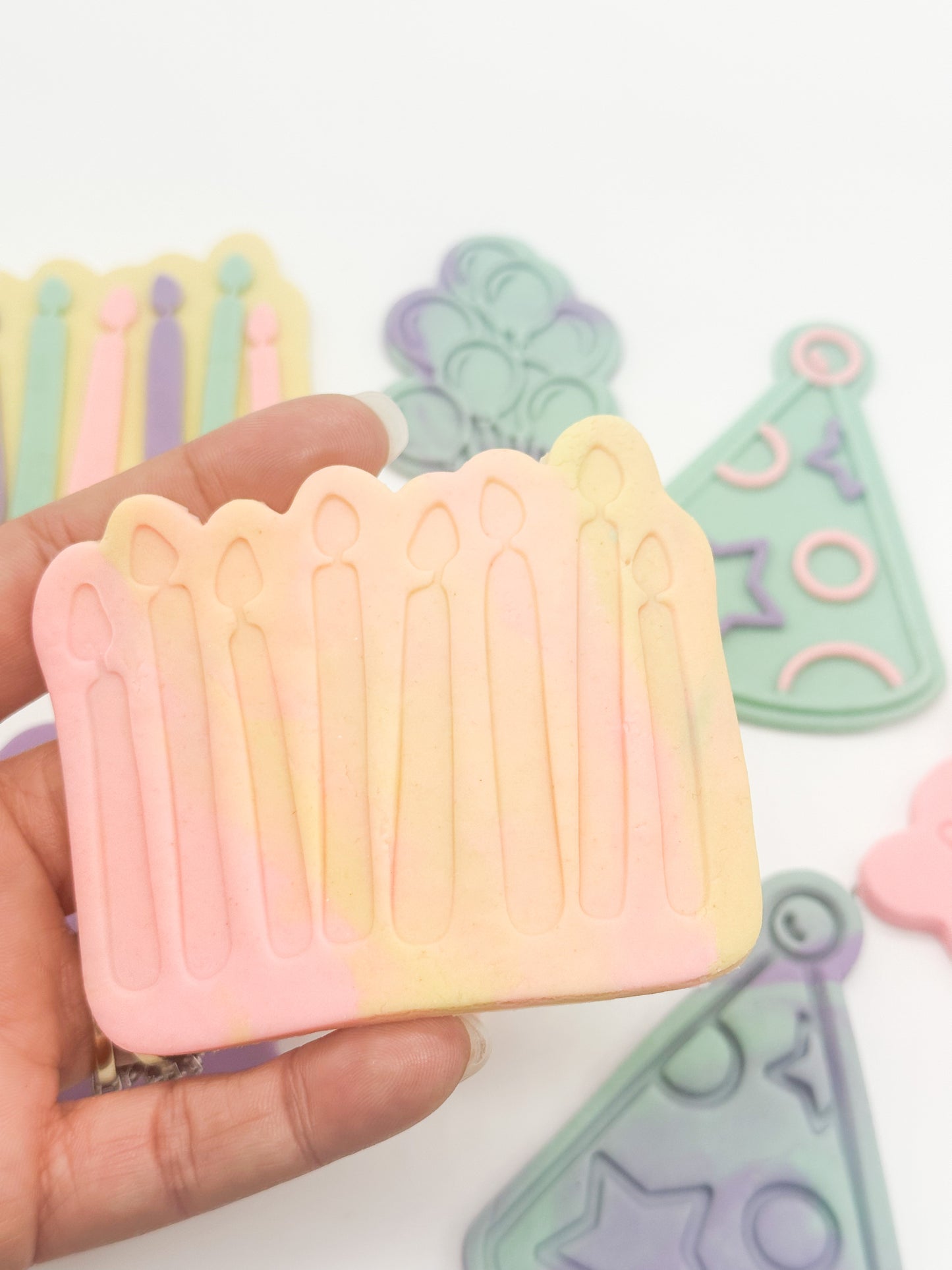 Birthday Candles Cookie Stamp and Cutter