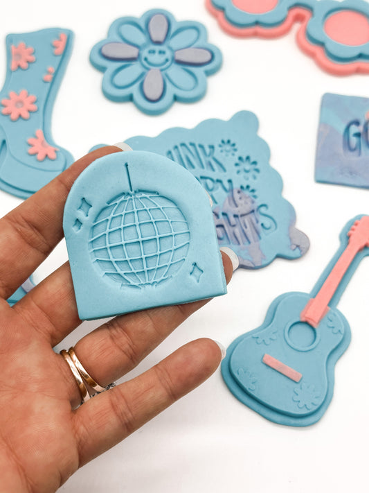 Disco Ball Cookie Stamp