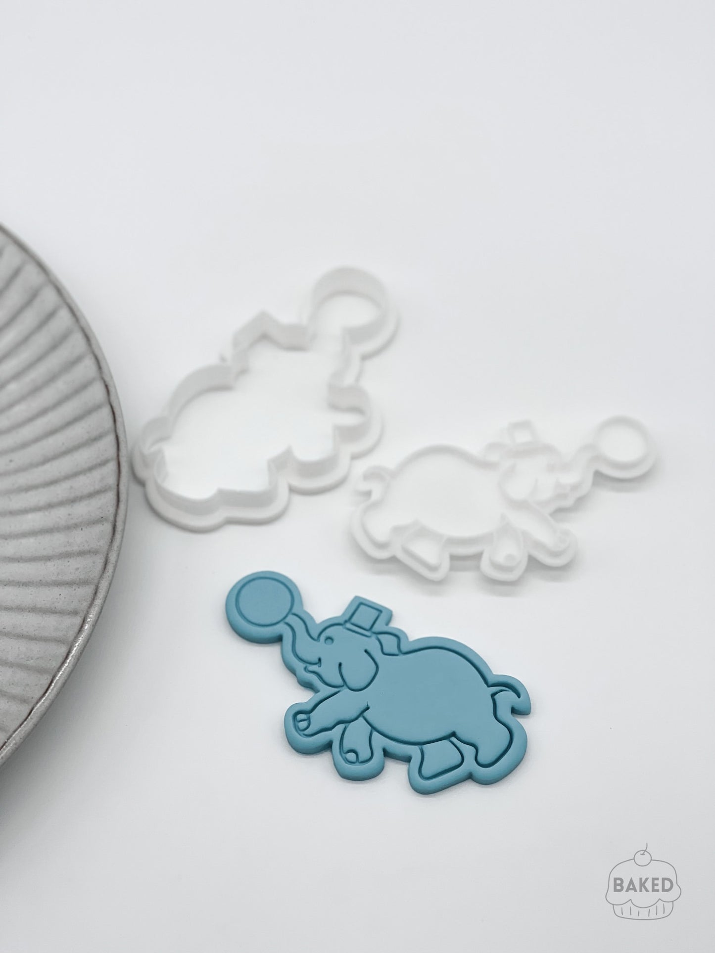 Circus Elephant Cookie Stamp and Cutter