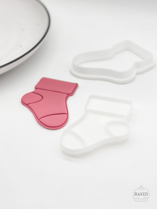 Baby Sock Cookie Stamp and Cutter