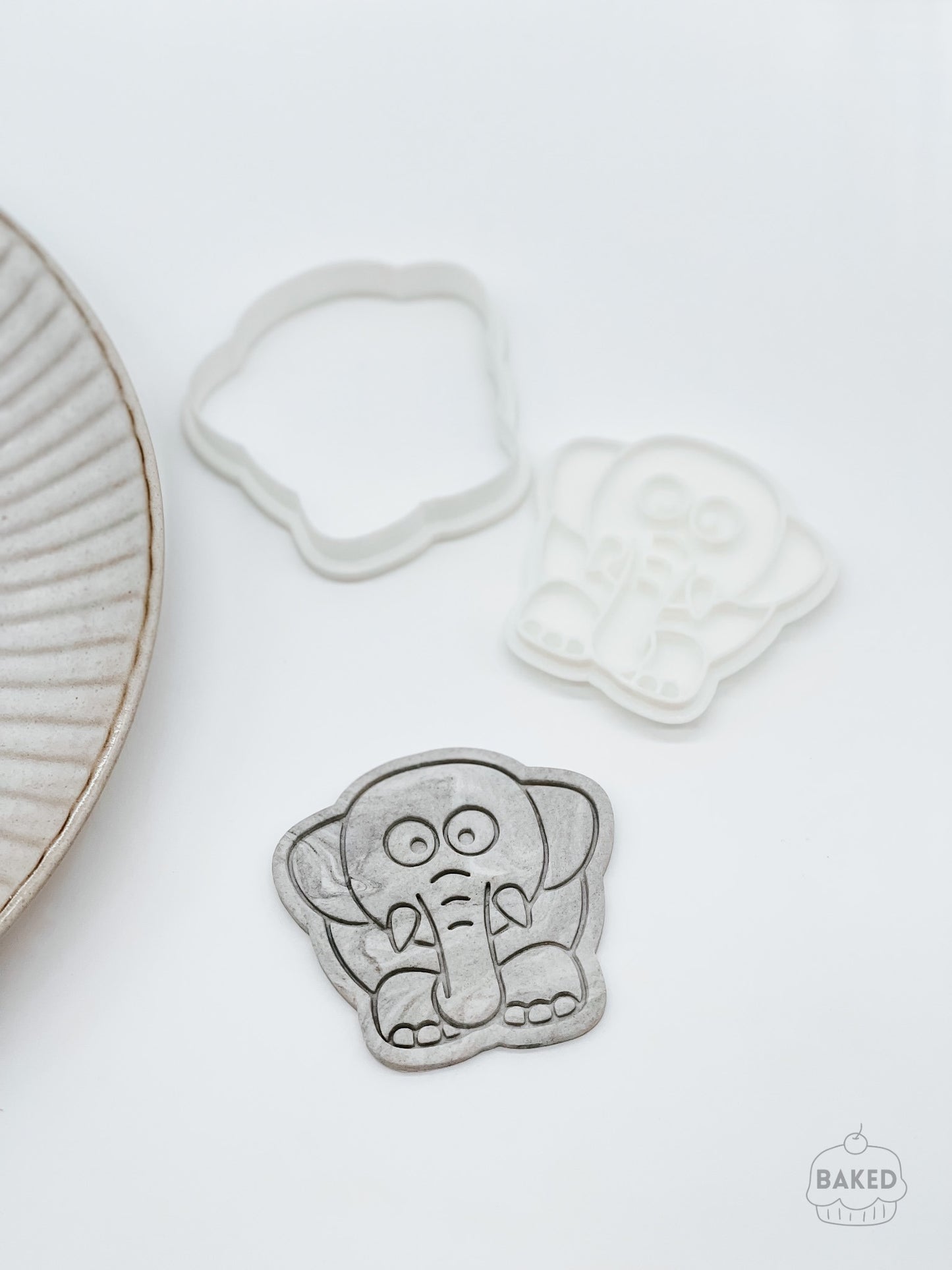 Elephant Cookie Stamp and Cutter