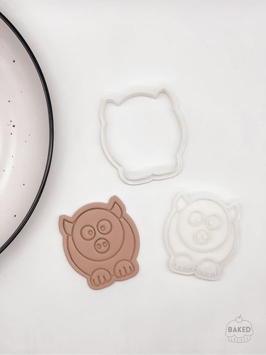 Pig Cookie Stamp and Cutter