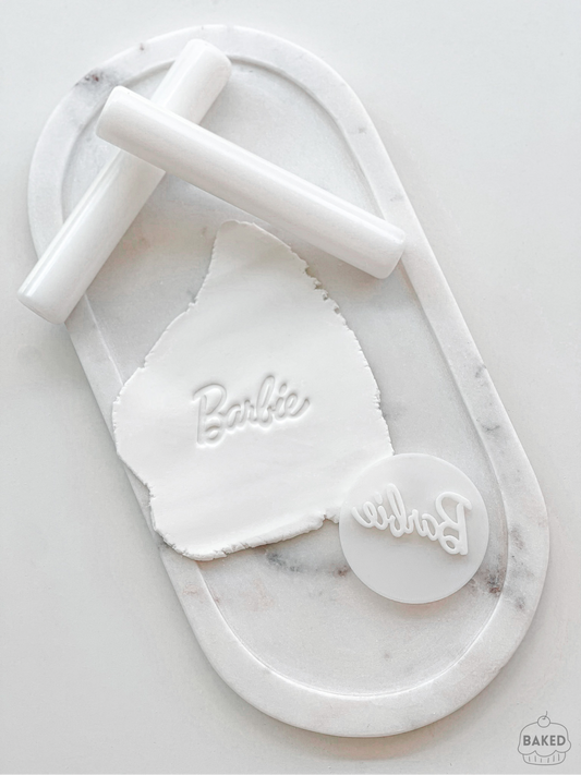 Barbie Logo Cookie Stamp