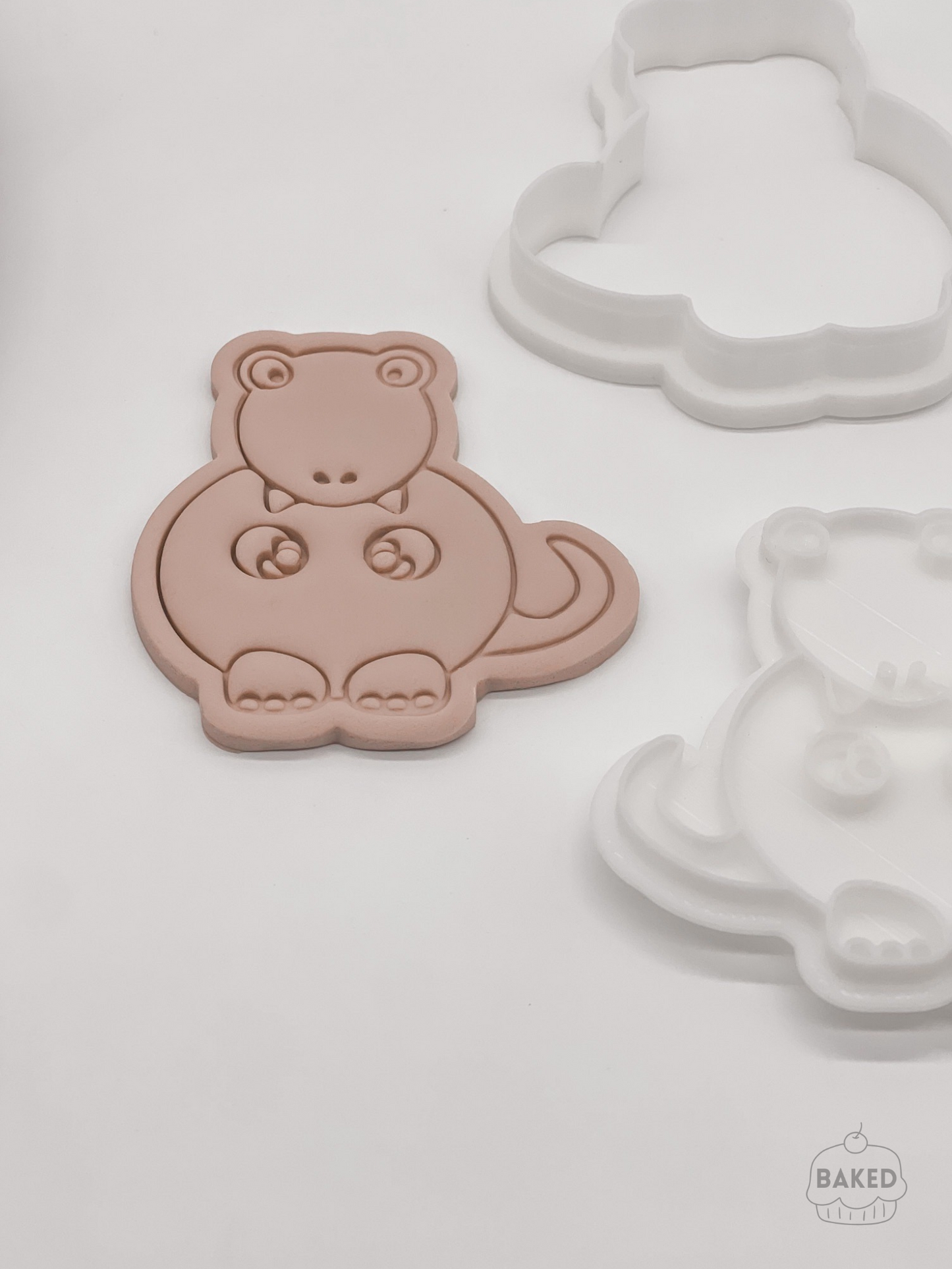 Baby T-Rex Cookie Stamp and Cutter