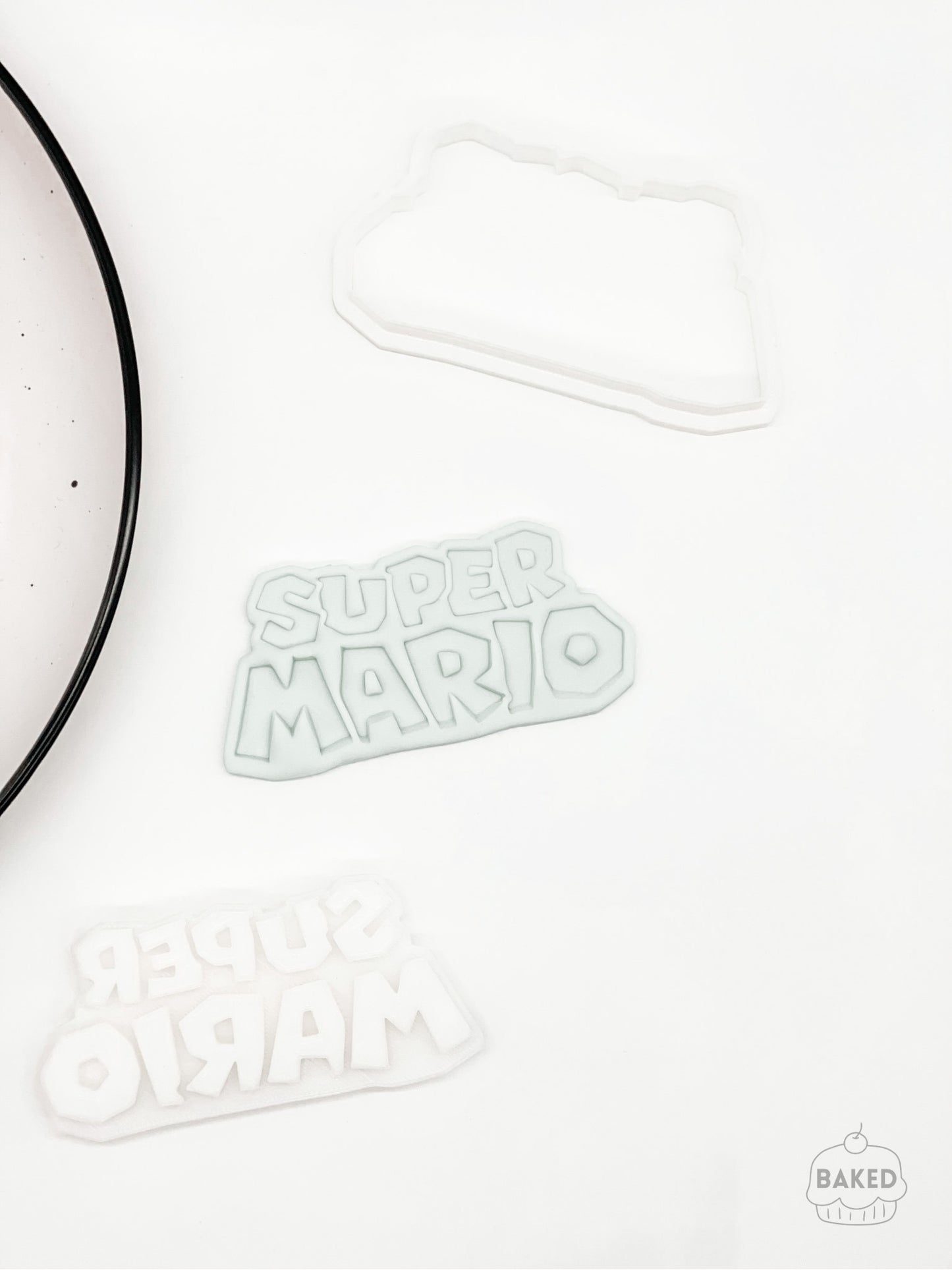 Super Mario Logo Cookie Stamp and Cutter