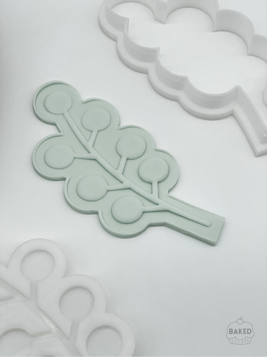 Berries Branch 'Burst' Cookie Stamp and Cutter