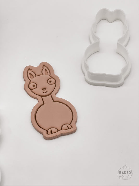 Llama Cookie Stamp and Cutter