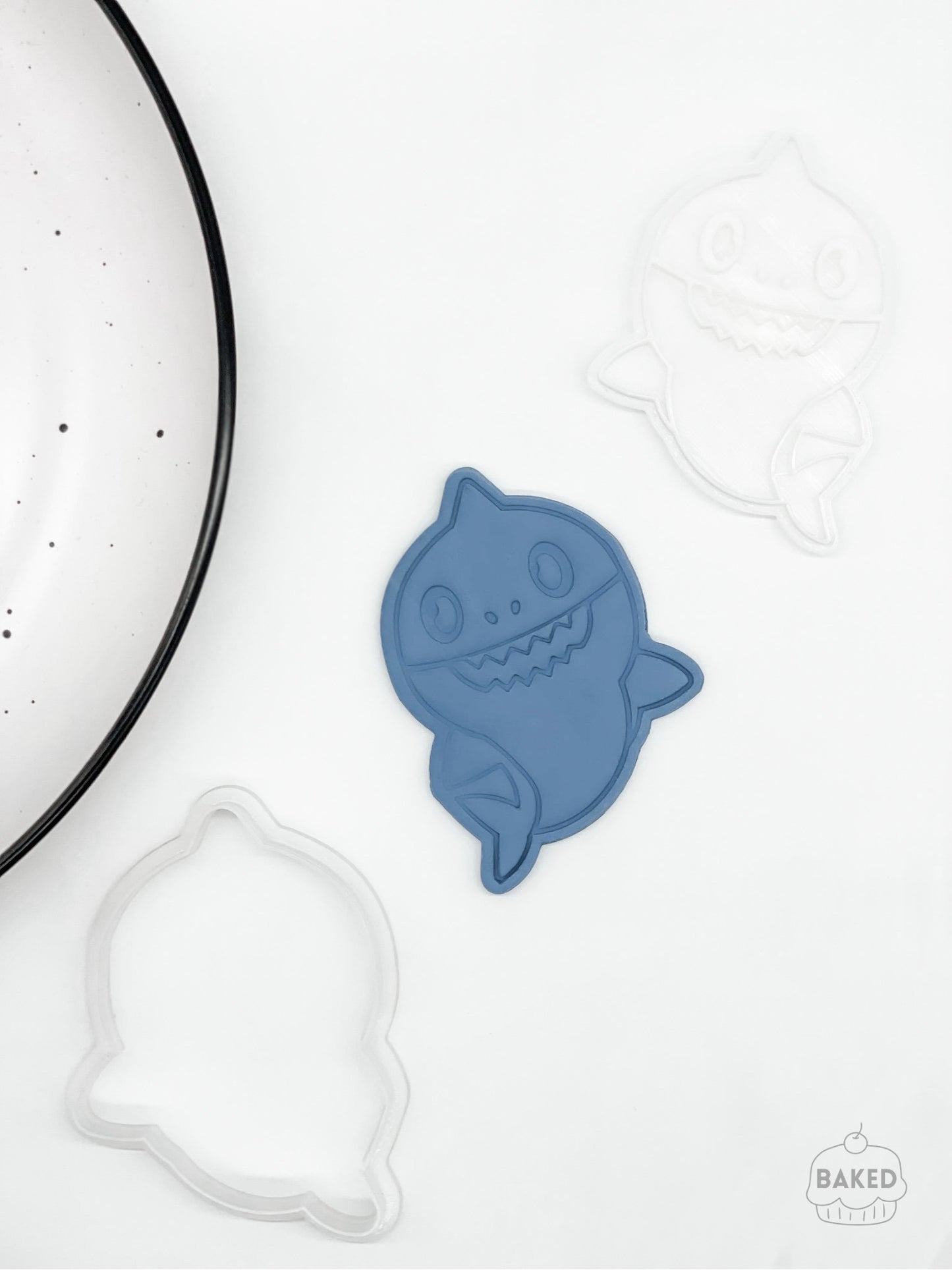 Baby Shark Cookie Stamp and Cutter