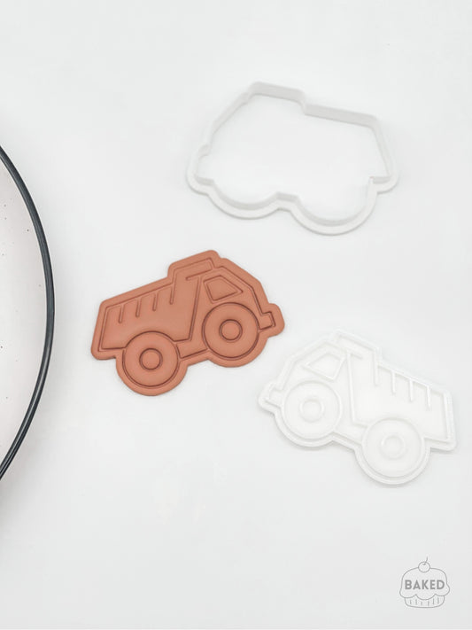 Tipper Truck Cookie Stamp and Cutter