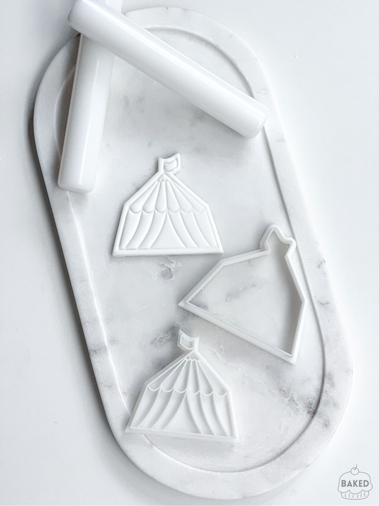 Circus Tent Cookie Stamp and Cutter