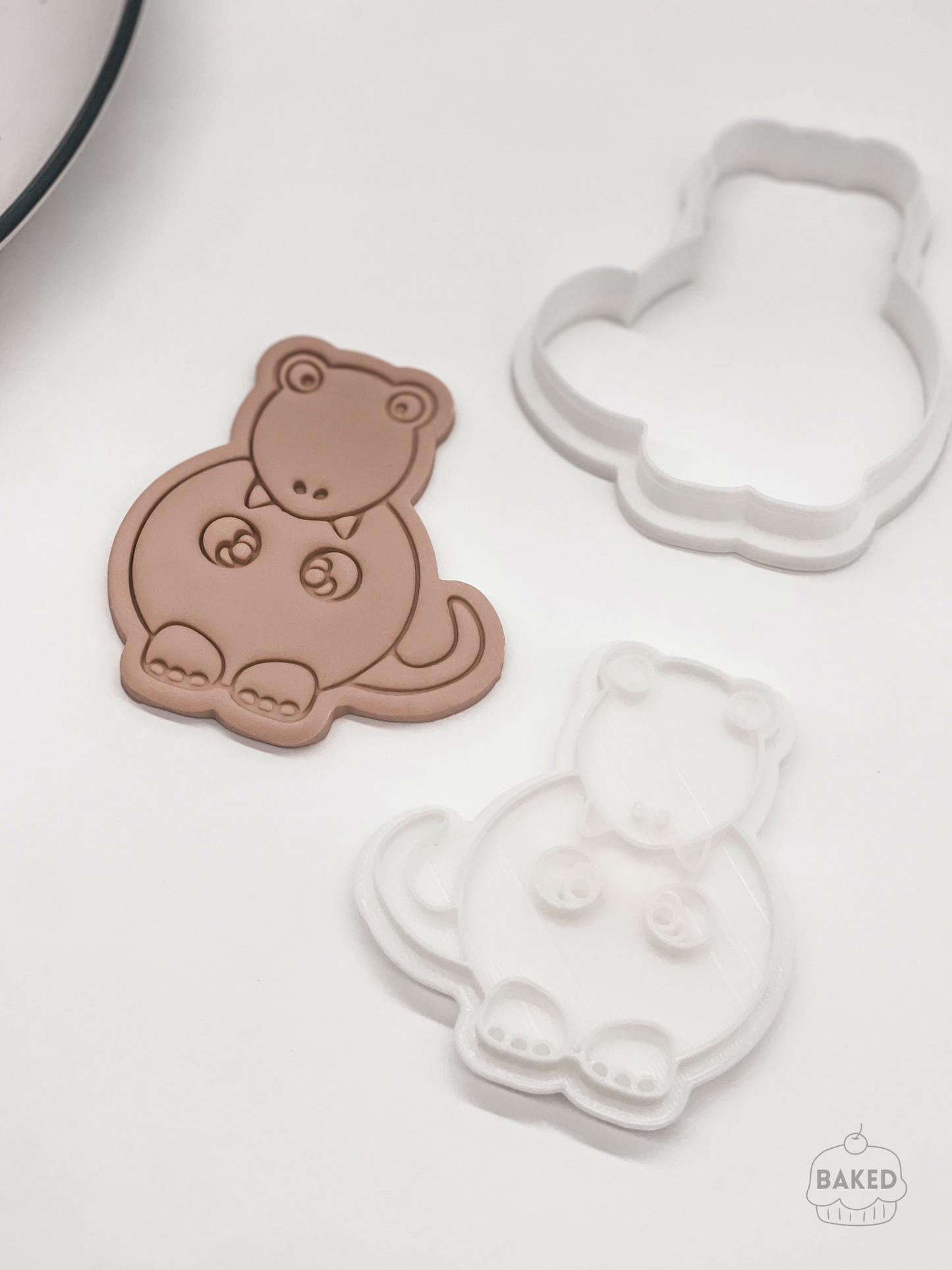 Baby T-Rex Cookie Stamp and Cutter