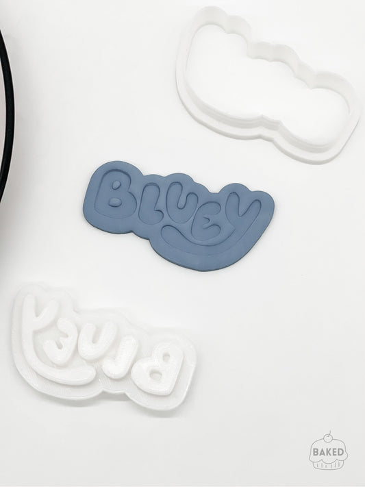 Bluey Logo Cookie Stamp and Cutter