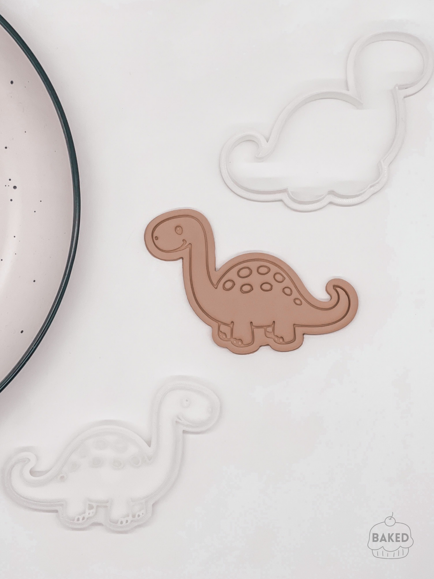 Brontosaurus Cookie Stamp and Cutter