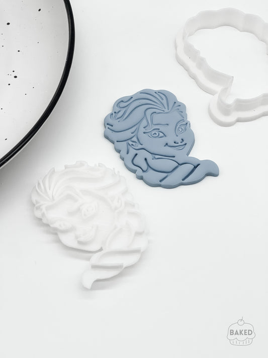 Elsa Cookie Stamp and Cutter