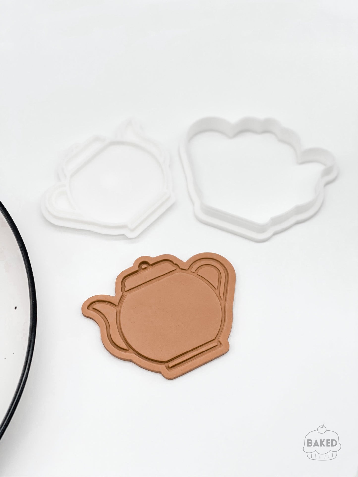 Teapot Cookie Stamp and Cutter