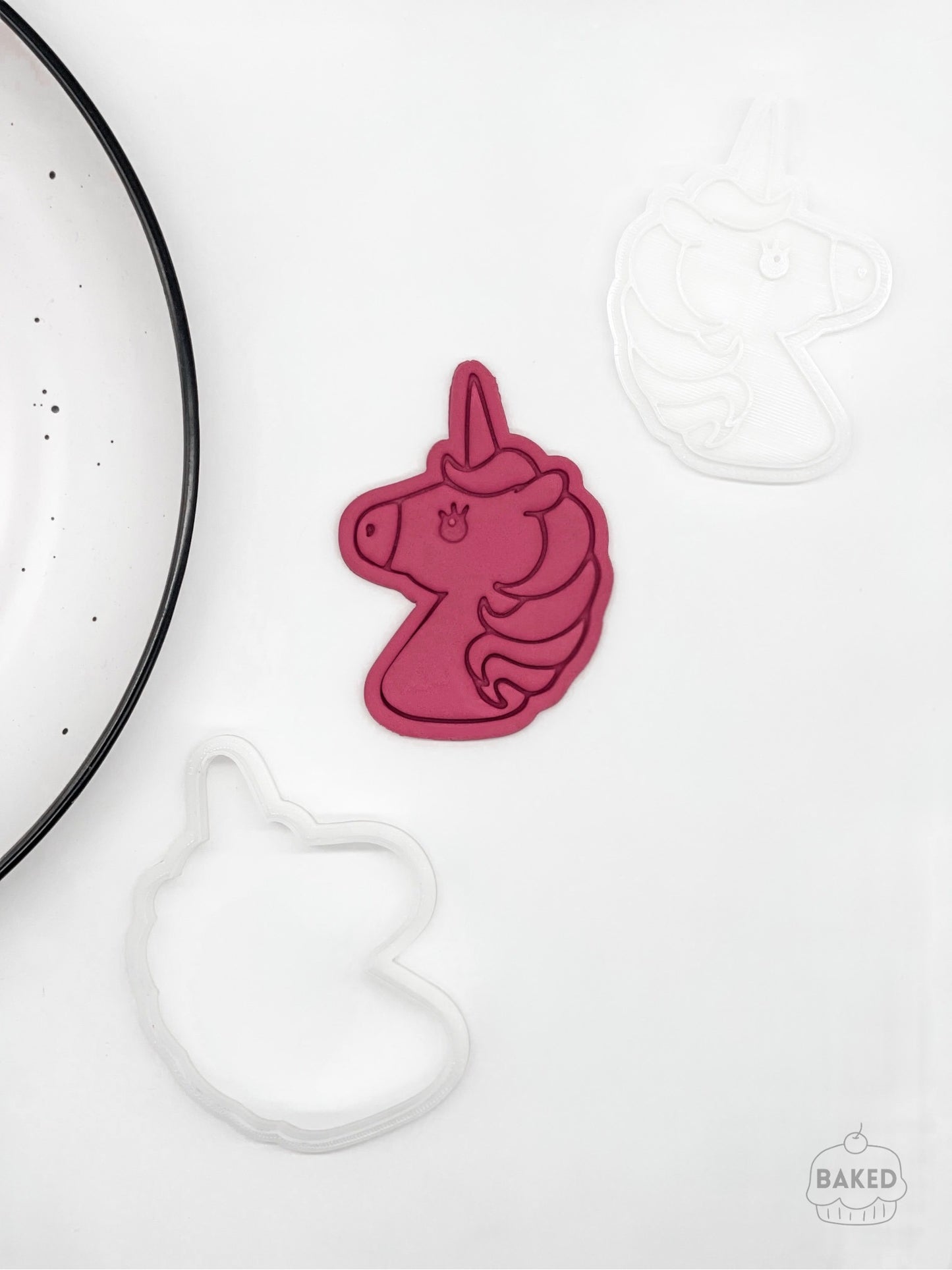 Unicorn Cookie Stamp and Cutter