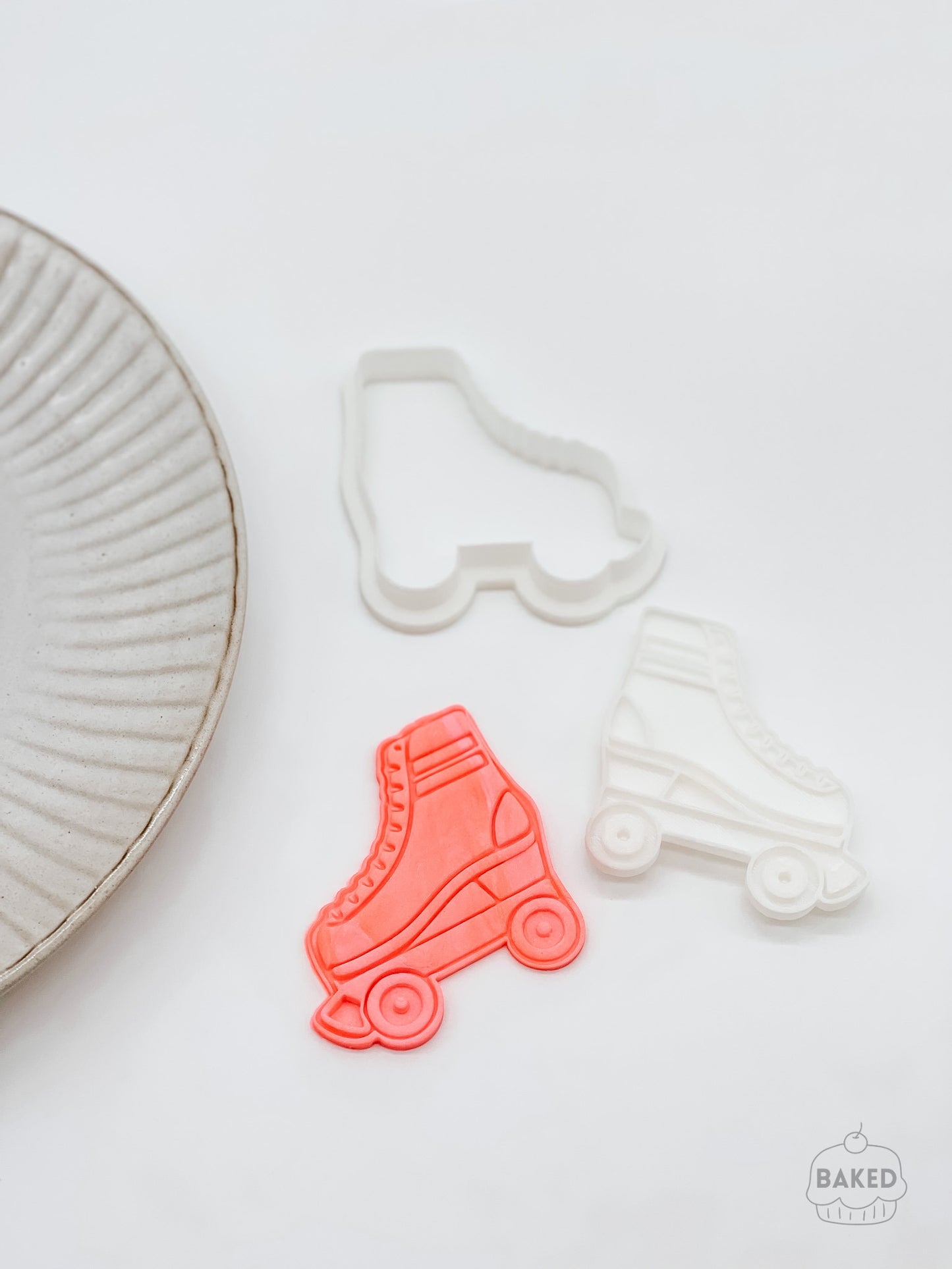 Rollerskates Cookie Stamp and Cutter