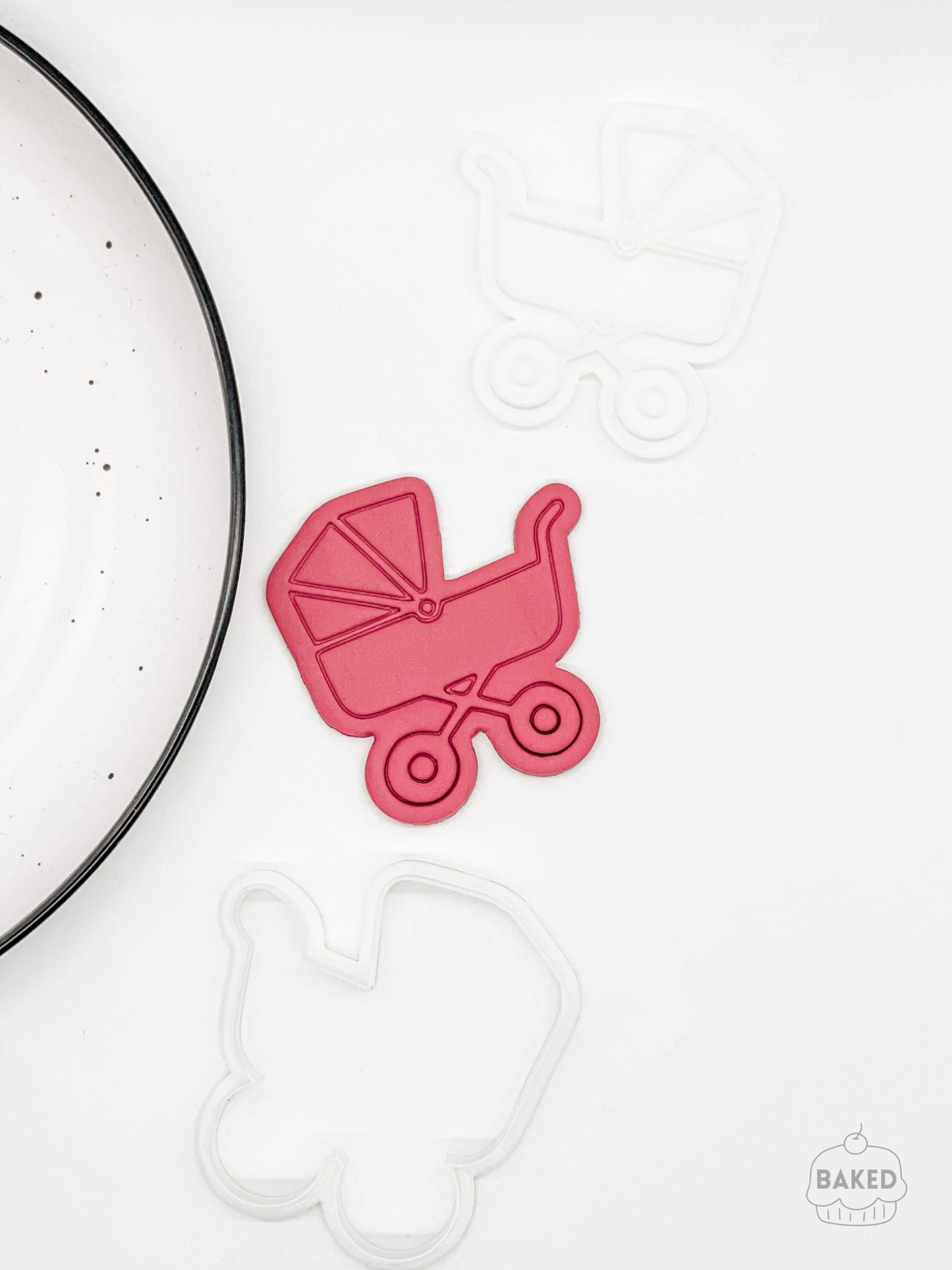 Baby Pram Cookie Stamp and Cutter