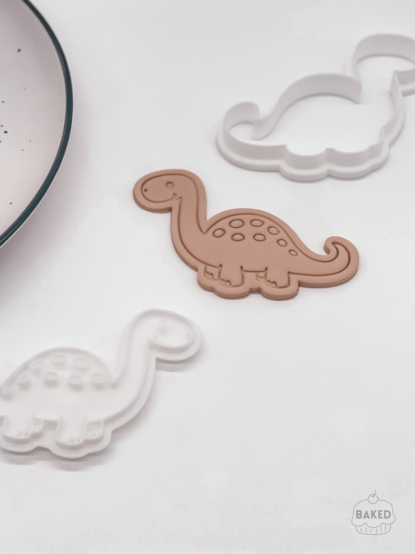 Brontosaurus Cookie Stamp and Cutter