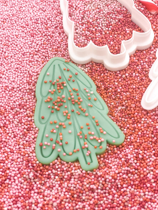 Winter Tree Cookie Stamp and Cutter