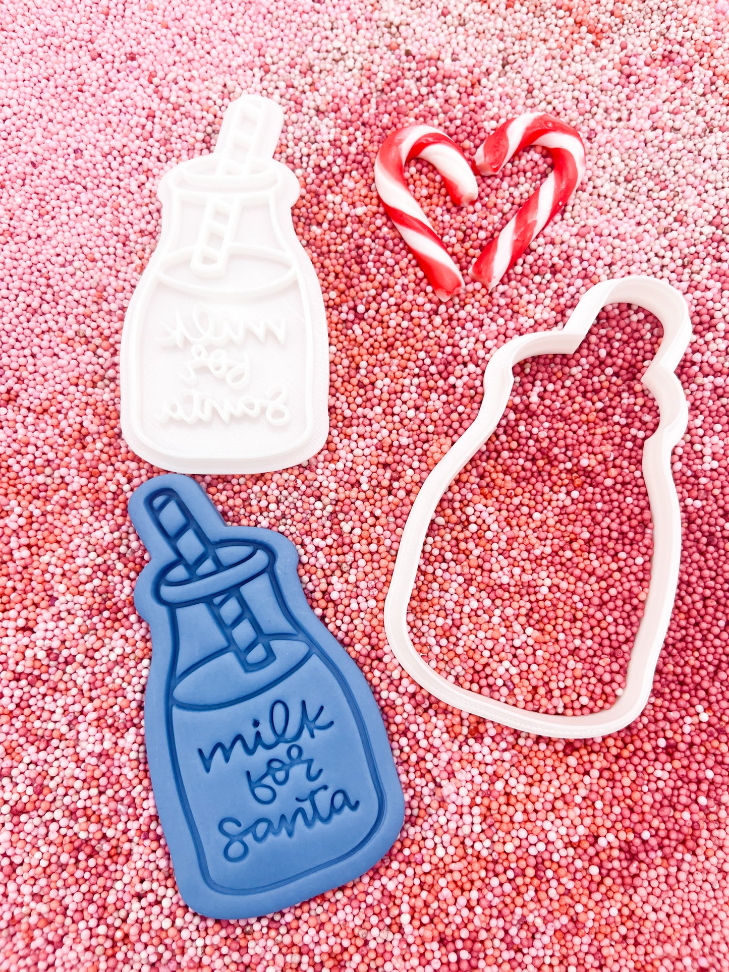 Milk for Santa Cookie Stamp and Cutter