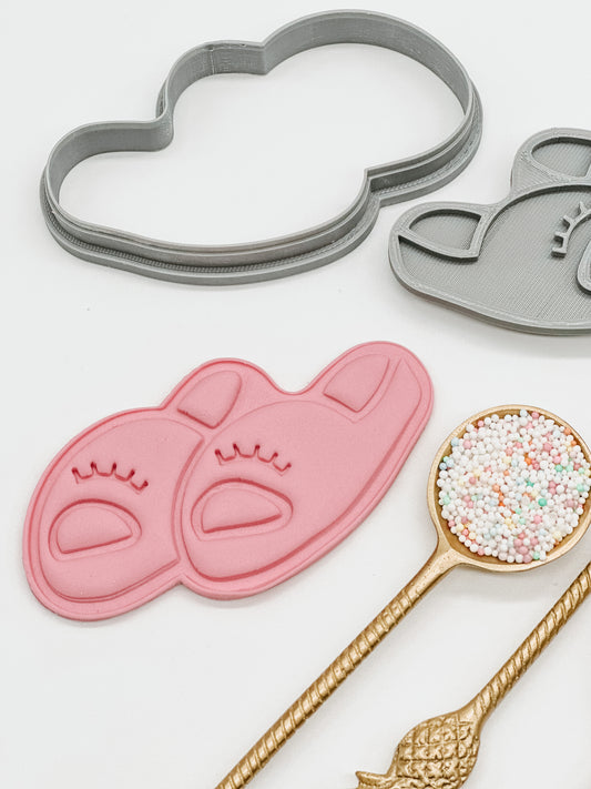 Slippers Cookie Stamp and Cutter