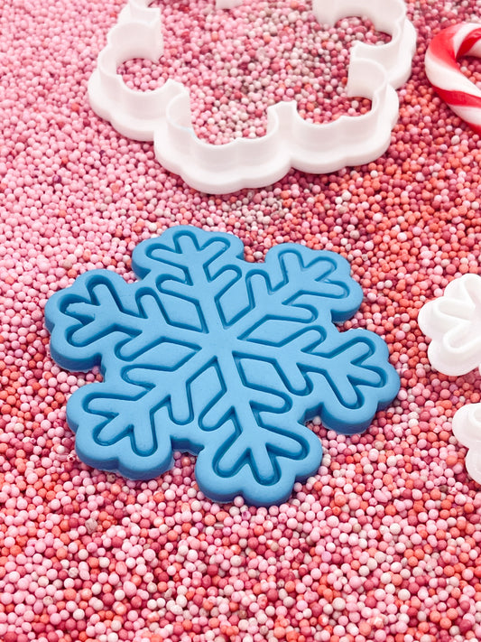 Snowflake Star Cookie Stamp and Cutter