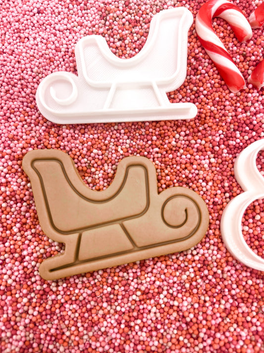 Sleigh Cookie Stamp and Cutter