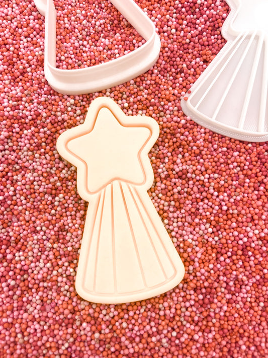 Shooting Star Cookie Stamp and Cutter