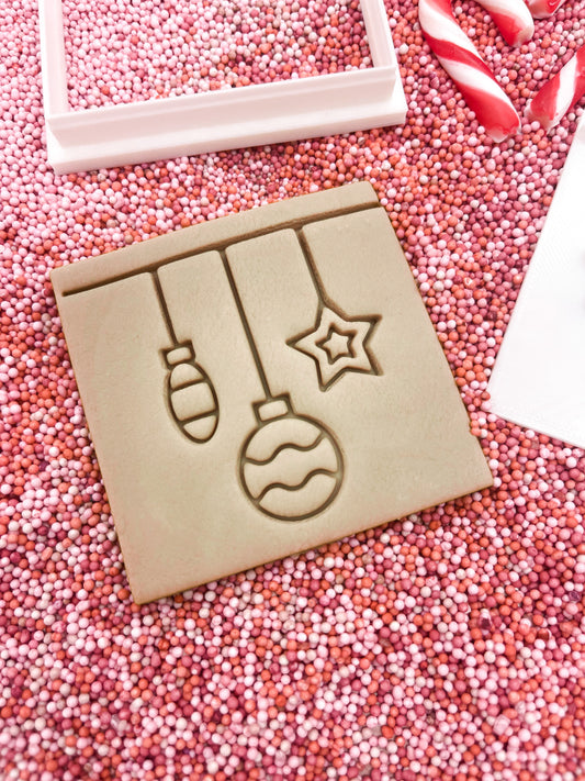 Hanging Baubles Cookie Stamp and Cutter