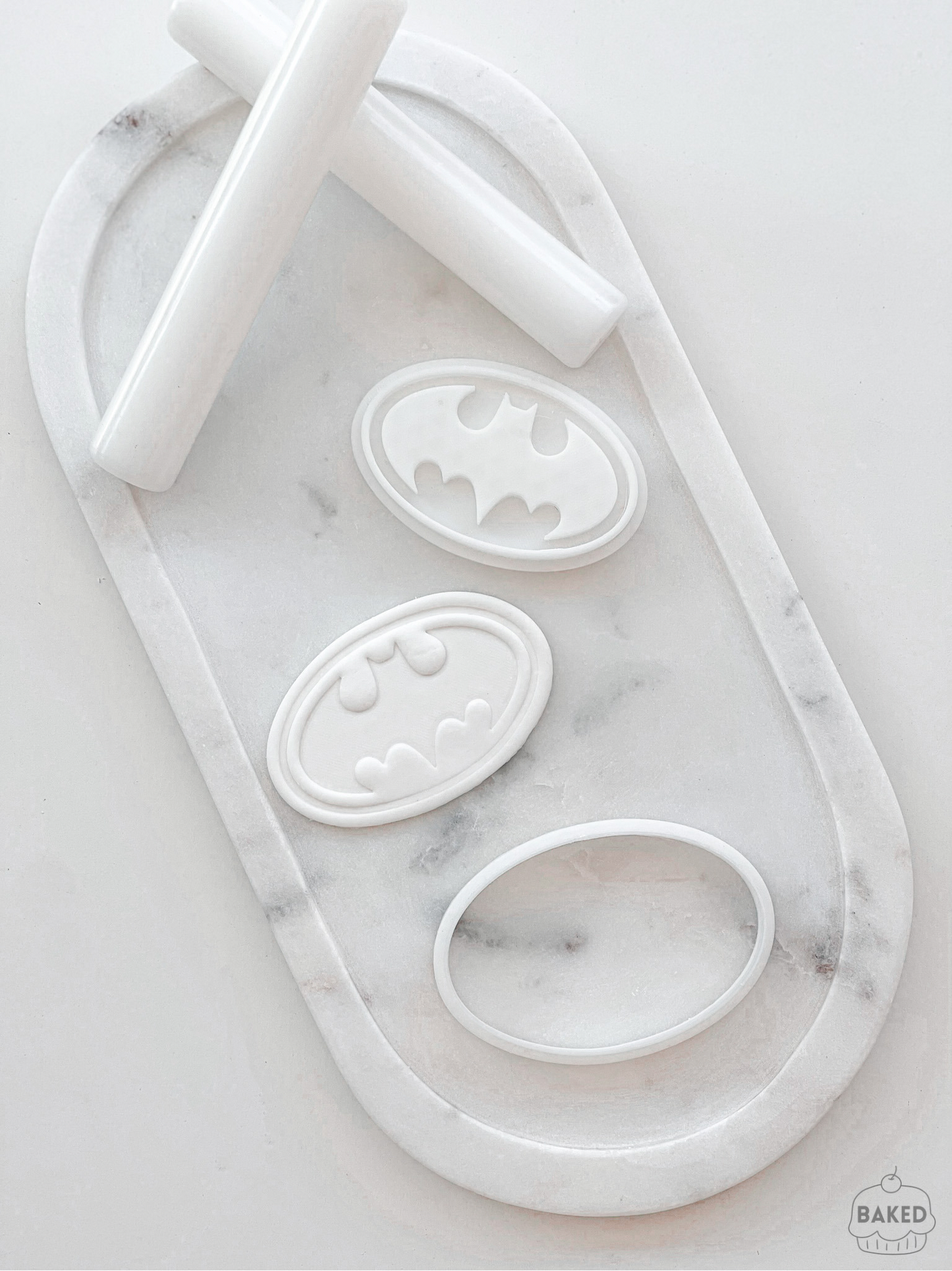 Batman Symbol Cookie Stamp and Cutter