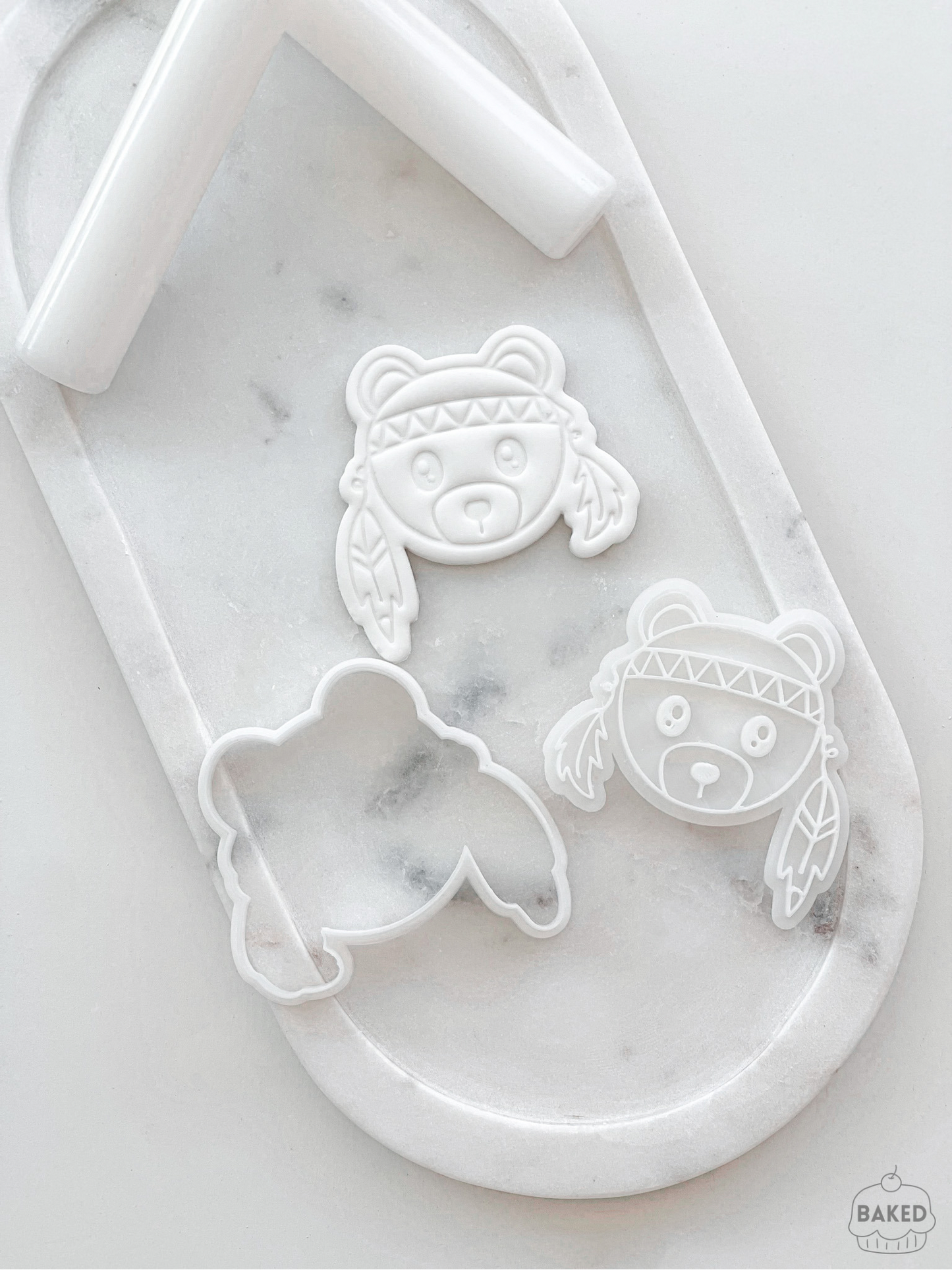 Boho Bear Cookie Stamp and Cutter